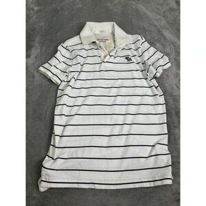 Vintage Y2K Abercrombie & Fitch Muscle Polo Shirt Men's Size Medium White